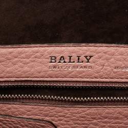 Pre Owned Bally Old Rose Leather Sommet Tote