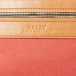 Bally Multicolor Canvas And Leather Shoulder Bag
