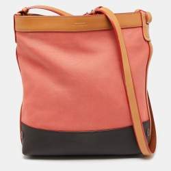 Bally Multicolor Canvas And Leather Shoulder Bag