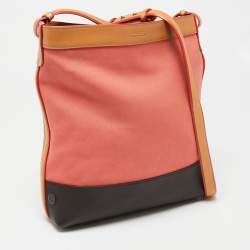 Bally Multicolor Canvas And Leather Shoulder Bag