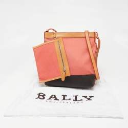 Bally Multicolor Canvas And Leather Shoulder Bag