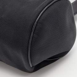 Bally Black Nylon and Leather Boston Bag