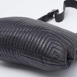 Pre Owned Bally Black Quilted Leather Shoulder Bag