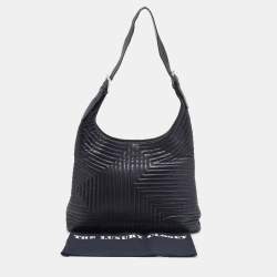 Pre Owned Bally Black Quilted Leather Shoulder Bag