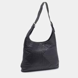 Pre Owned Bally Black Quilted Leather Shoulder Bag