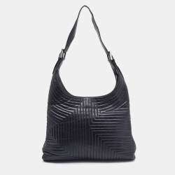 Pre Owned Bally Black Quilted Leather Shoulder Bag