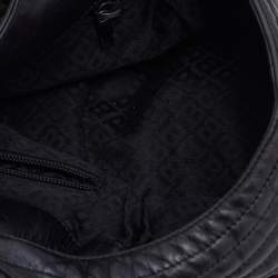 Pre Owned Bally Black Quilted Leather Shoulder Bag