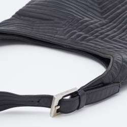 Pre Owned Bally Black Quilted Leather Shoulder Bag