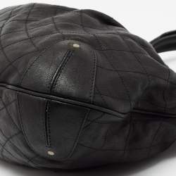 Pre Owned Bally Black Leather Meg T Shoulder Bag