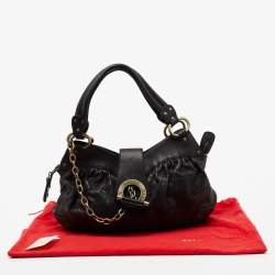 Pre Owned Bally Black Leather Meg T Shoulder Bag