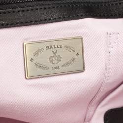 Pre Owned Bally Black Leather Meg T Shoulder Bag