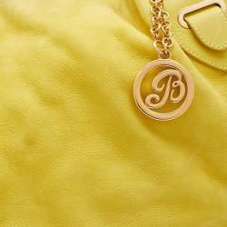 Bally Yellow Nubuck Leather Satchel