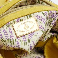 Bally Yellow Nubuck Leather Satchel