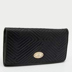 Bally Black Quilted Leather Continental Wallet