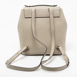 Bally Grey Jayden Buckle Detail Backpack 