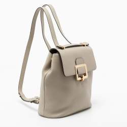 Bally Grey Jayden Buckle Detail Backpack 