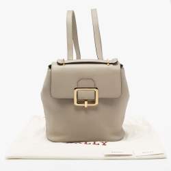 Bally Grey Jayden Buckle Detail Backpack 