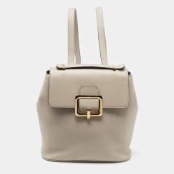 Bally Grey Jayden Buckle Detail Backpack 