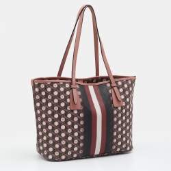 Pre Owned Bally Multicolor Coated Canvas And Leather Bernina Tote