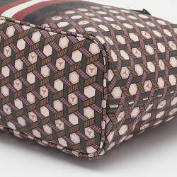 Pre Owned Bally Multicolor Coated Canvas And Leather Bernina Tote