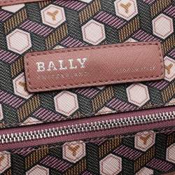 Pre Owned Bally Multicolor Coated Canvas And Leather Bernina Tote