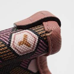 Pre Owned Bally Multicolor Coated Canvas And Leather Bernina Tote