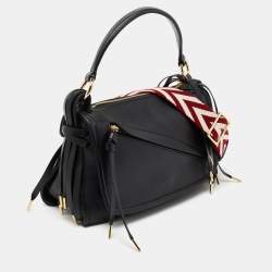 Pre Owned Bally Kyrah Black Leather Shoulder Bag