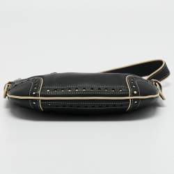 Pre Owned Bally Black/Cream Leather Tassel Shoulder Bag