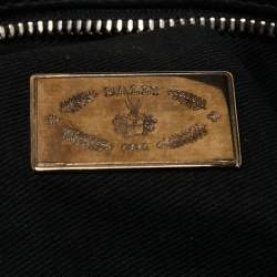 Pre Owned Bally Black/Cream Leather Tassel Shoulder Bag