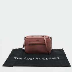 Pre Owned Bally Pink Leather Zip Shoulder Bag