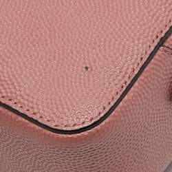Pre Owned Bally Pink Leather Zip Shoulder Bag