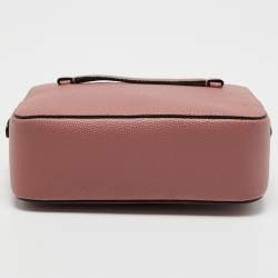 Pre Owned Bally Pink Leather Zip Shoulder Bag
