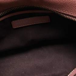 Pre Owned Bally Pink Leather Zip Shoulder Bag