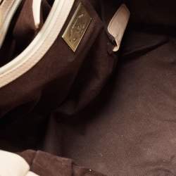 Pre Owned Bally Beige Quilt Stitched Leather Tote