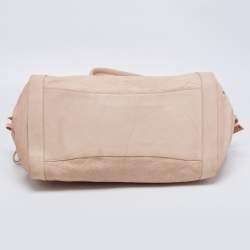 Pre Owned Bally Beige Quilt Stitched Leather Tote