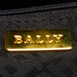 Pre Owned Bally Navy Blue Quilted Leather Shoulder Bag
