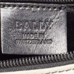 Pre Owned Bally Multicolor Canvas and Leather Double Pocket Hobo