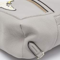 Bally Grey Leather 17 Bovine Backpack