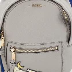Bally Grey Leather 17 Bovine Backpack