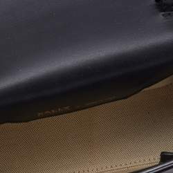 Pre Owned Bally Black Leather Flap Crossbody Bag