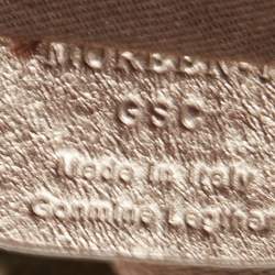 Pre Owned Bally Metallic Green Quilted Leather Moreen Hobo