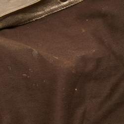 Pre Owned Bally Metallic Green Quilted Leather Moreen Hobo