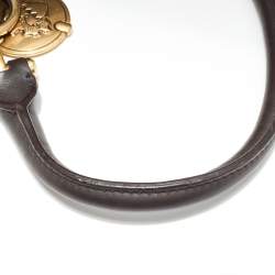 Pre Owned Bally Brown Leather Shoulder Bag