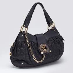 Pre Owned Bally Black Quilted Leather Moreen T Hobo