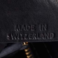 Pre Owned Bally Black Quilted Leather Moreen T Hobo