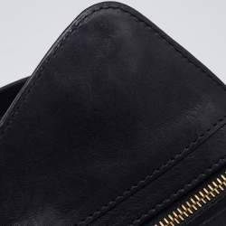 Pre Owned Bally Black Quilted Leather Moreen T Hobo