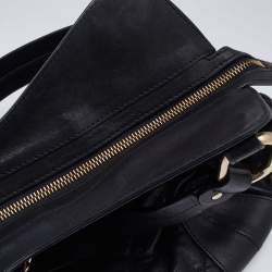 Pre Owned Bally Black Quilted Leather Moreen T Hobo