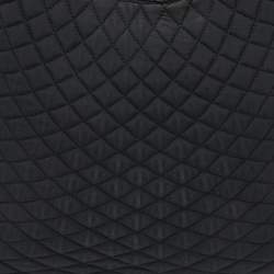 Bally Black Quilted Nylon Hobo