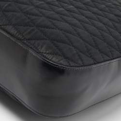 Bally Black Quilted Nylon Hobo