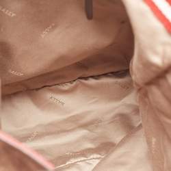 Pre Owned Bally Brown Suede and Leather Front Pocket Tote